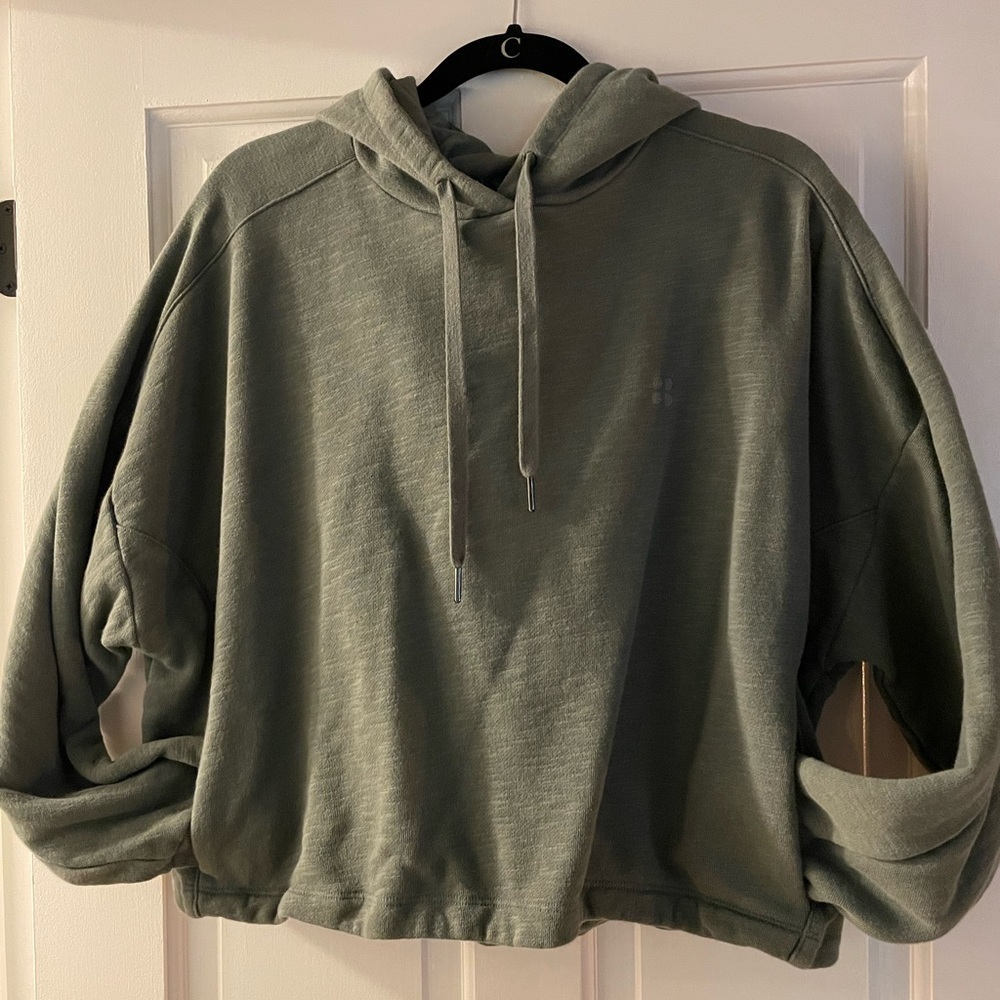 Sweaty Betty Sage Green After Class Hoodie